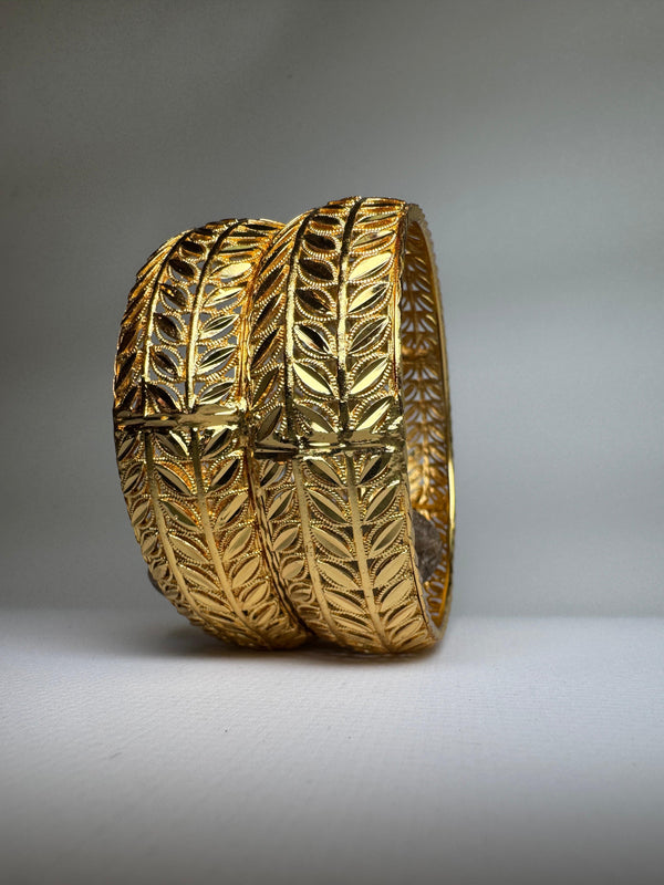 22k Gold Plated Kada Pair